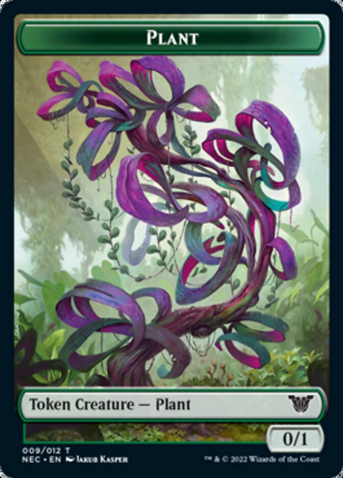 Plant // Treasure Double-Sided Token [Kamigawa: Neon Dynasty Commander Tokens] | Game Grid - Logan