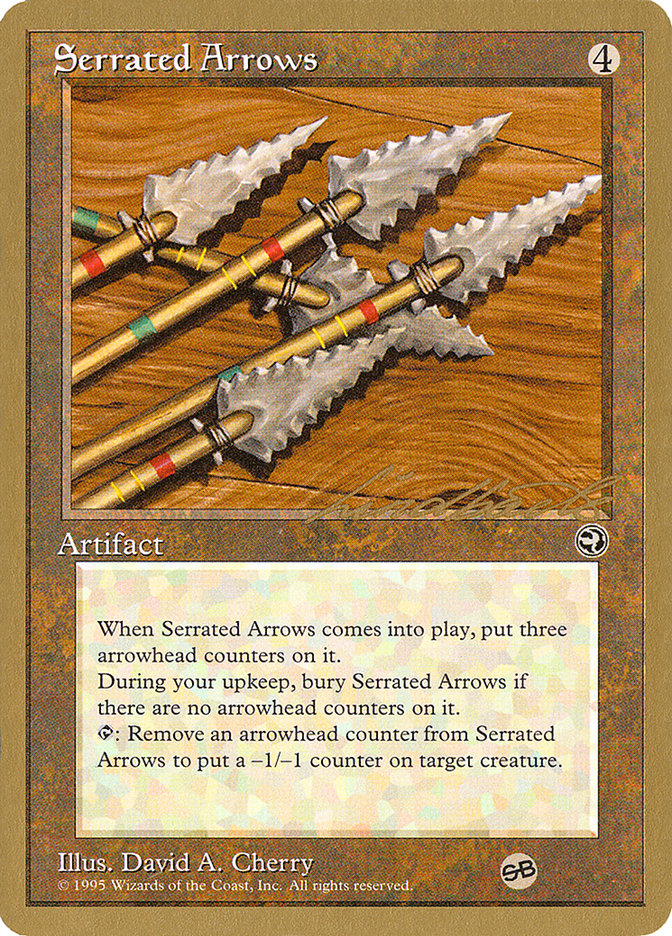 Serrated Arrows (Leon Lindback) (SB) [Pro Tour Collector Set] | Game Grid - Logan