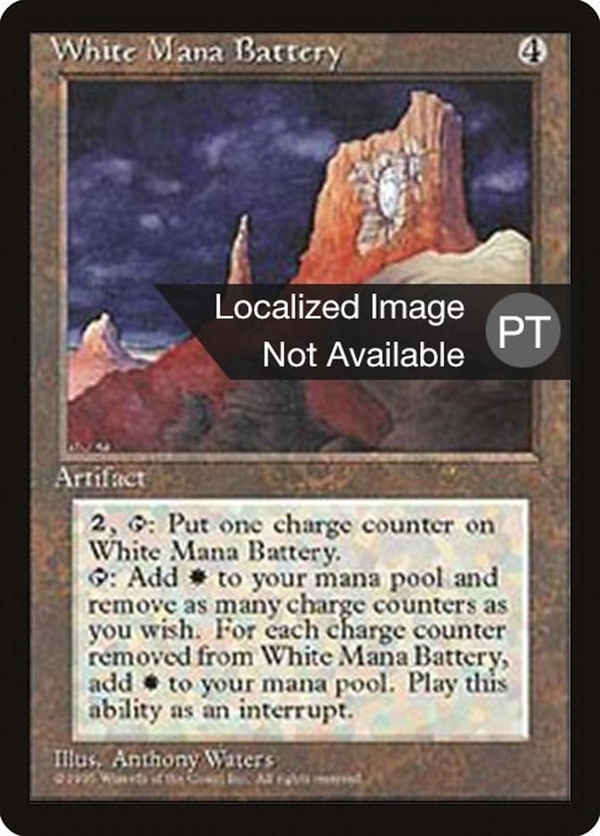 White Mana Battery [Fourth Edition (Foreign Black Border)] | Game Grid - Logan