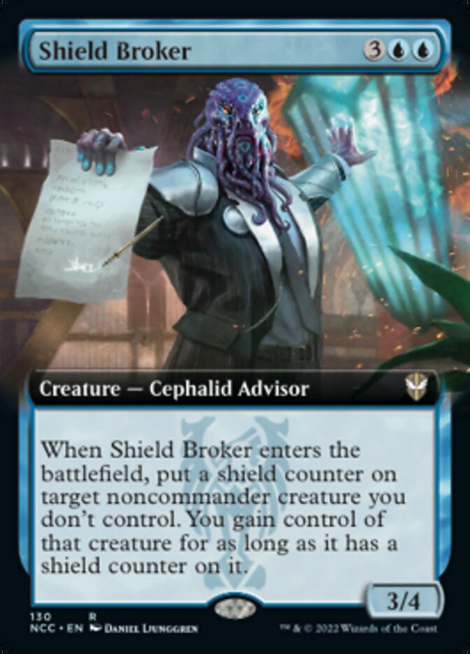 Shield Broker (Extended Art) [Streets of New Capenna Commander] | Game Grid - Logan