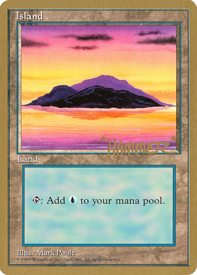 Island (shr368) (Shawn "Hammer" Regnier) [Pro Tour Collector Set] | Game Grid - Logan