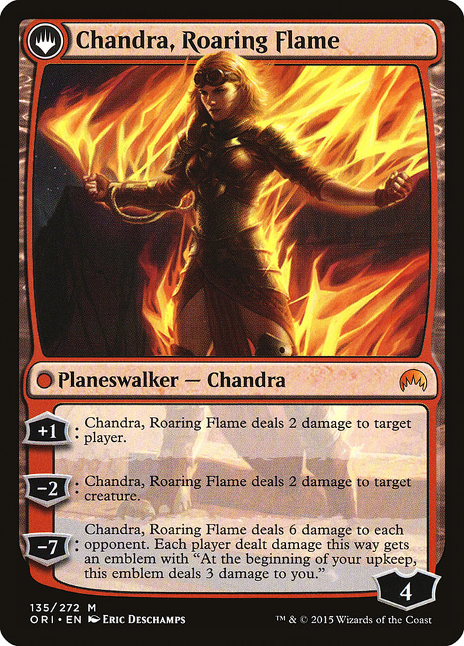 Chandra, Fire of Kaladesh // Chandra, Roaring Flame [Magic Origins] | Game Grid - Logan