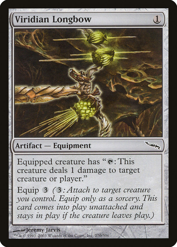 Viridian Longbow [Mirrodin] | Game Grid - Logan