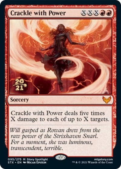 Crackle with Power [Strixhaven: School of Mages Prerelease Promos] | Game Grid - Logan