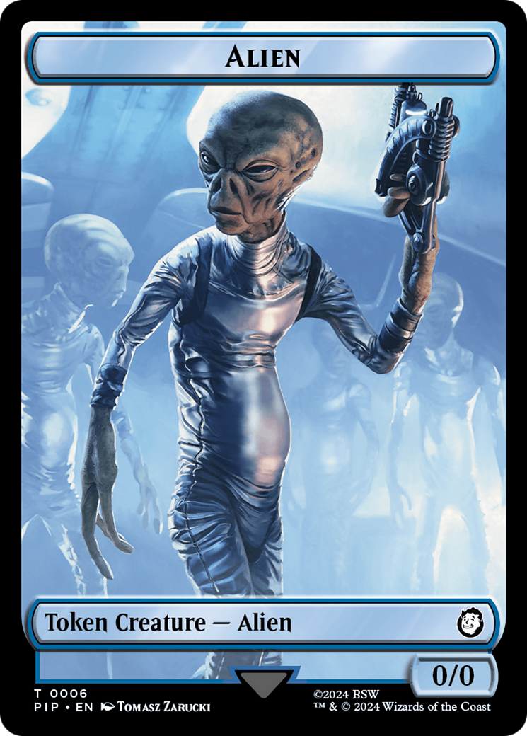 Alien // Clue Double-Sided Token [Fallout Tokens] | Game Grid - Logan