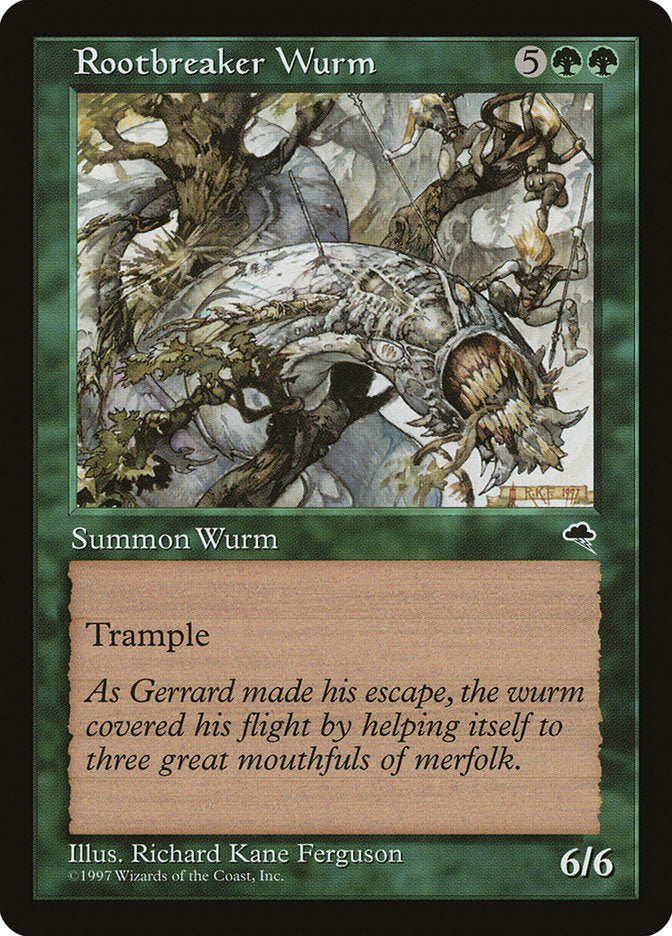 Rootbreaker Wurm [Tempest] | Game Grid - Logan