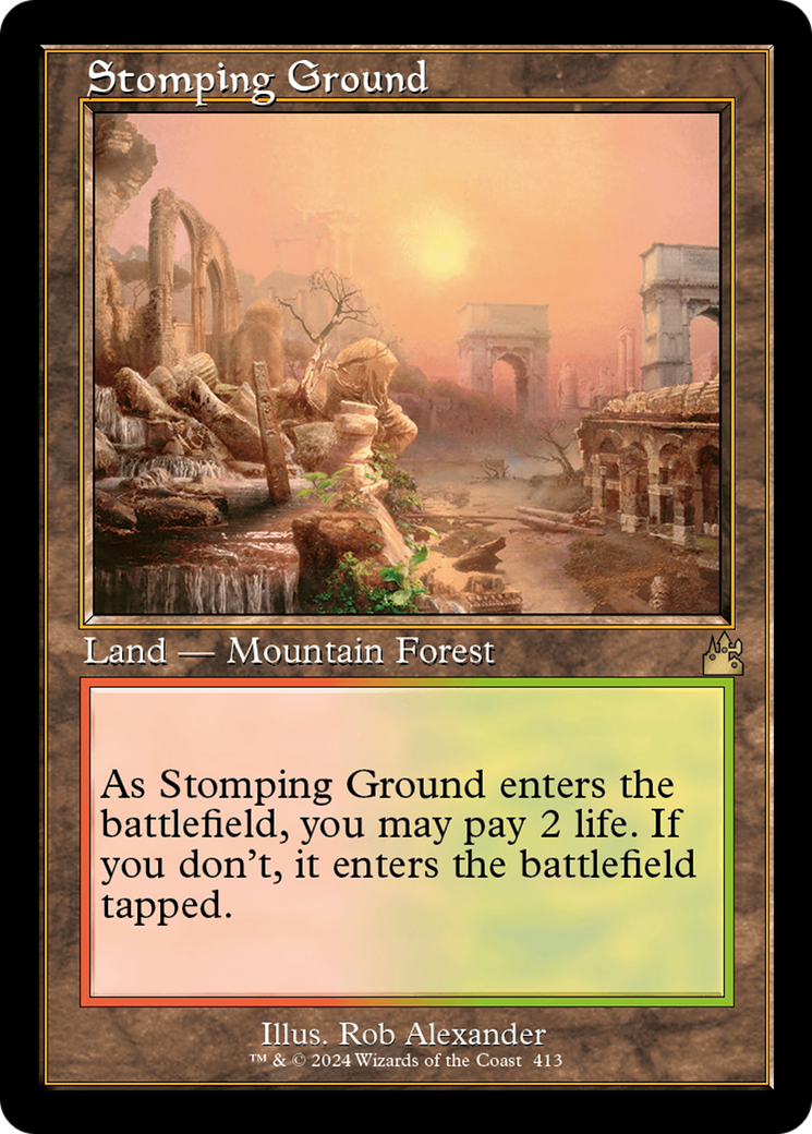 Stomping Ground (Retro) [Ravnica Remastered] | Game Grid - Logan