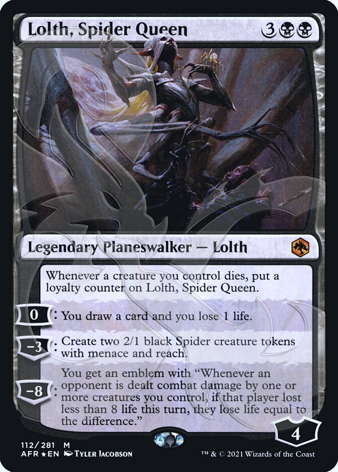 Lolth, Spider Queen (Ampersand Promo) [Dungeons & Dragons: Adventures in the Forgotten Realms Promos] | Game Grid - Logan