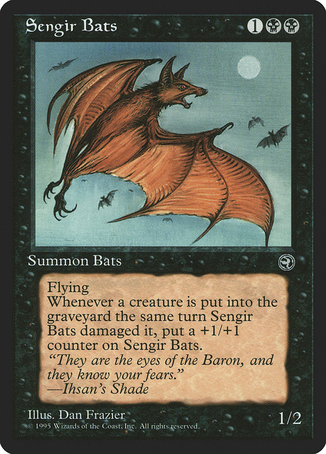Sengir Bats (Ihsan's Shade Flavor Text) [Homelands] | Game Grid - Logan