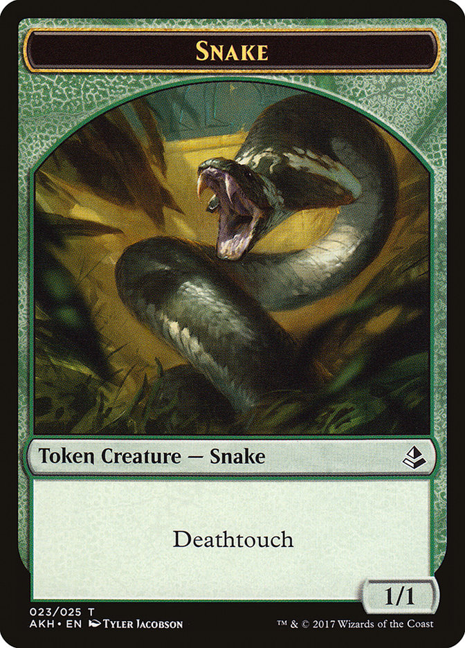 Snake Token [Amonkhet Tokens] | Game Grid - Logan