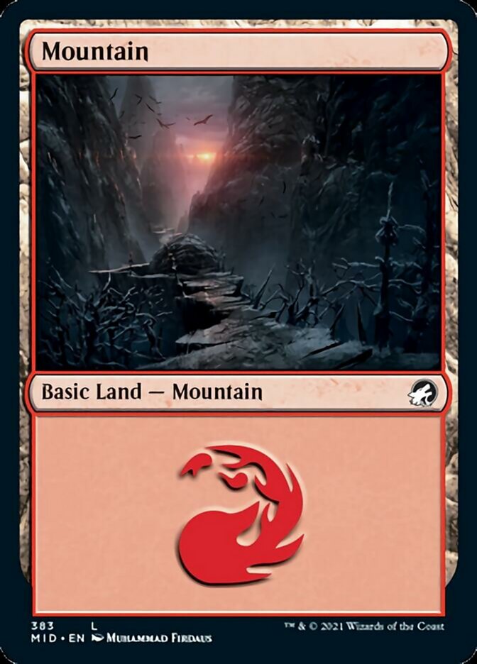 Mountain (383) [Innistrad: Midnight Hunt] | Game Grid - Logan