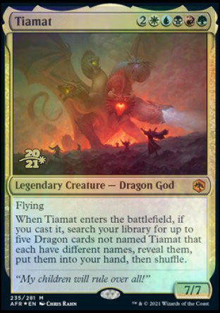 Tiamat [Dungeons & Dragons: Adventures in the Forgotten Realms Prerelease Promos] | Game Grid - Logan
