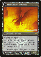 Ravenous Demon // Archdemon of Greed [Dark Ascension Prerelease Promos] | Game Grid - Logan