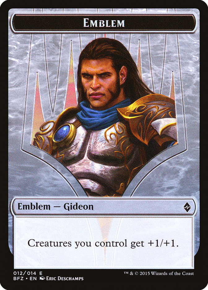 Gideon, Ally of Zendikar Emblem [Battle for Zendikar Tokens] | Game Grid - Logan
