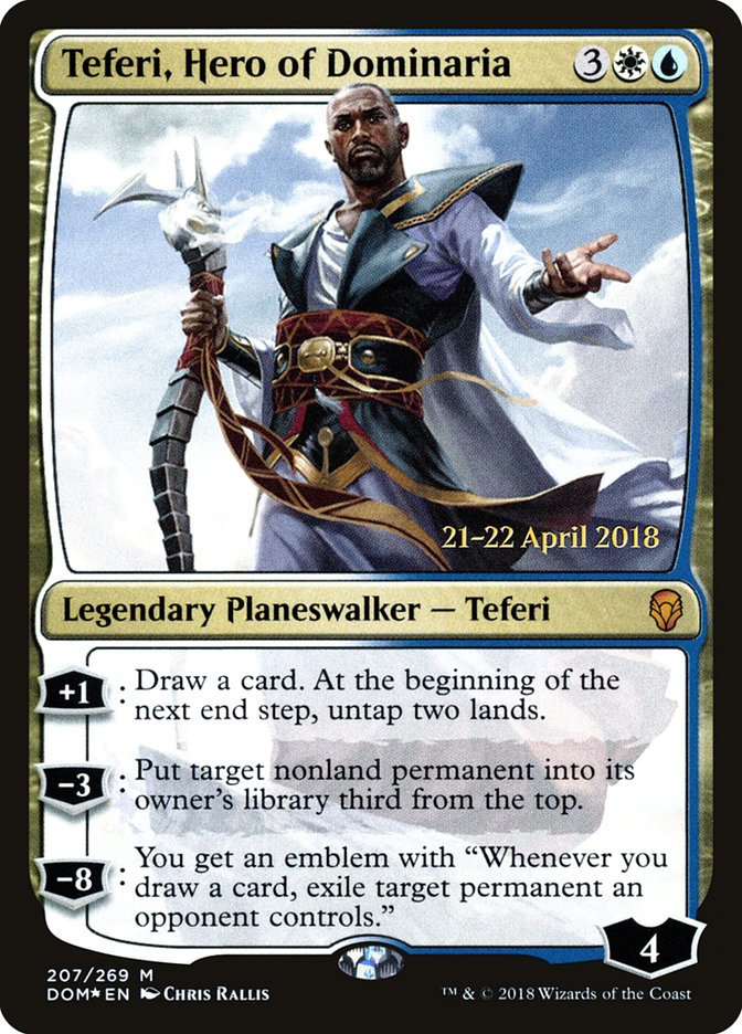 Teferi, Hero of Dominaria [Dominaria Prerelease Promos] | Game Grid - Logan