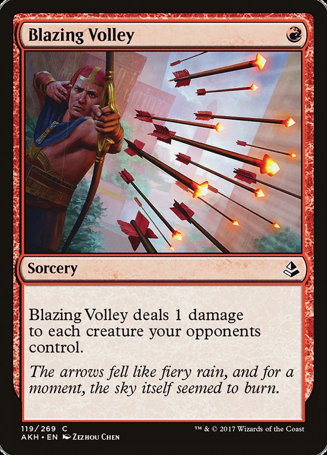 Blazing Volley [Amonkhet] | Game Grid - Logan