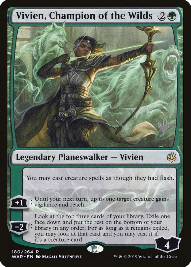 Vivien, Champion of the Wilds (Promo Pack) [War of the Spark Promos] | Game Grid - Logan