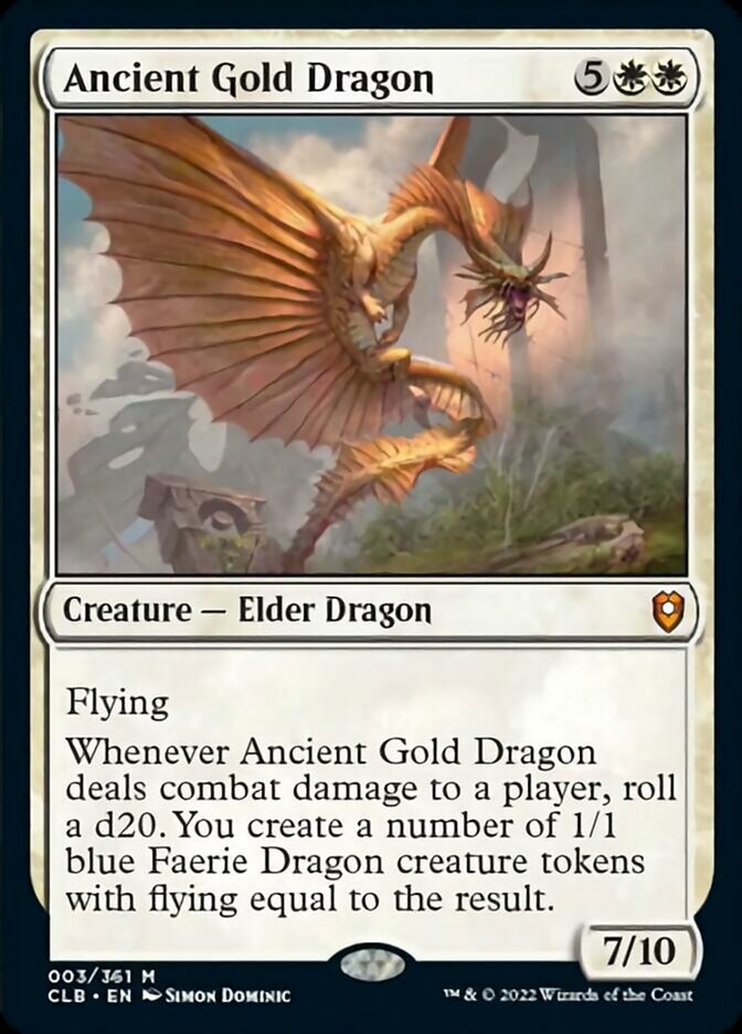 Ancient Gold Dragon [Commander Legends: Battle for Baldur's Gate] | Game Grid - Logan