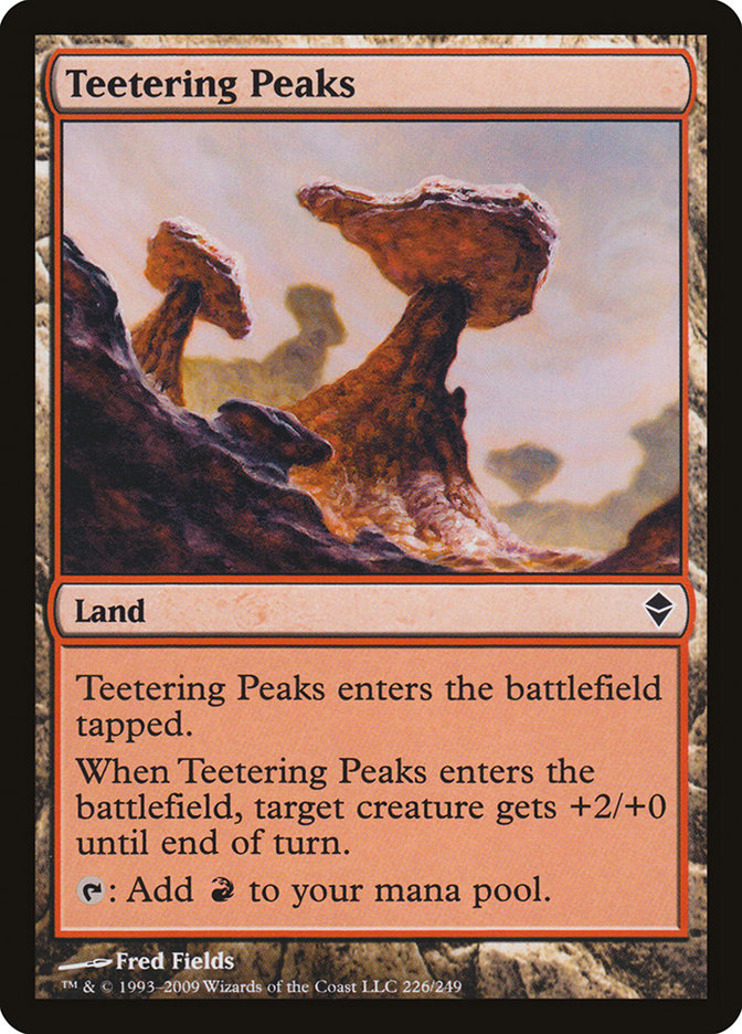 Teetering Peaks [Zendikar] | Game Grid - Logan