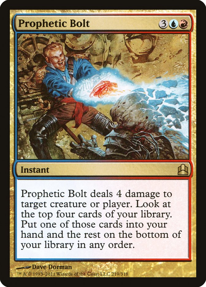 Prophetic Bolt [Commander 2011] | Game Grid - Logan