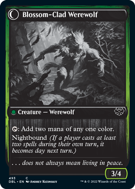 Weaver of Blossoms // Blossom-Clad Werewolf [Innistrad: Double Feature] | Game Grid - Logan