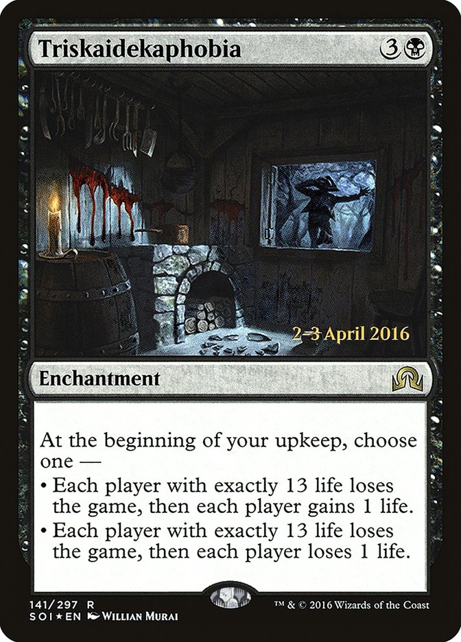 Triskaidekaphobia [Shadows over Innistrad Prerelease Promos] | Game Grid - Logan