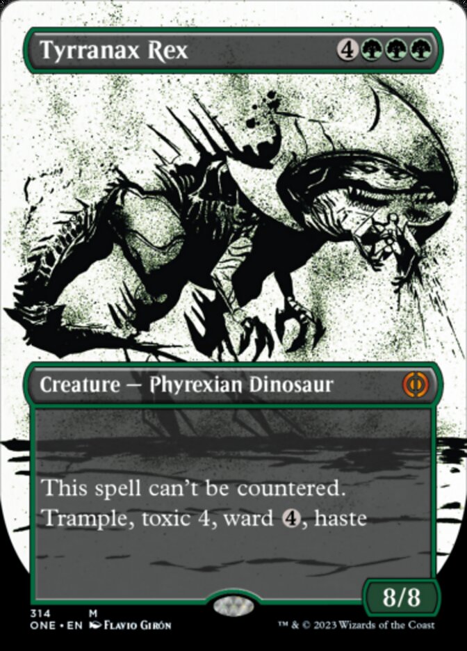 Tyrranax Rex (Borderless Ichor) [Phyrexia: All Will Be One] | Game Grid - Logan