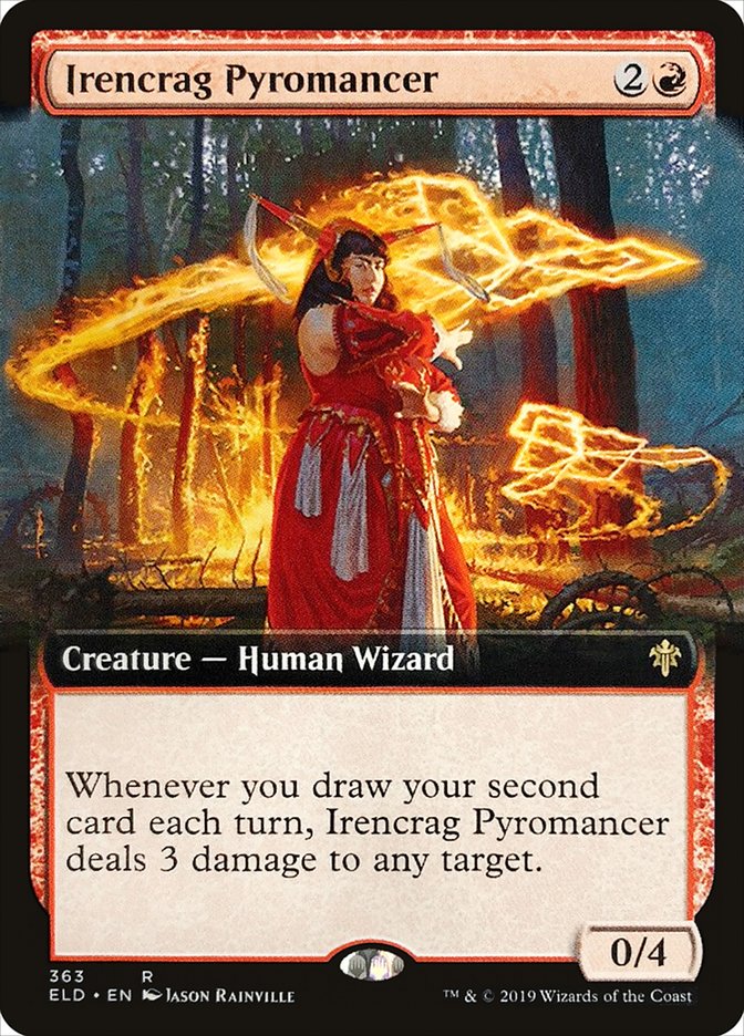 Irencrag Pyromancer (Extended Art) [Throne of Eldraine] | Game Grid - Logan