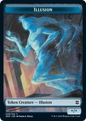 Illusion // Plant Double-Sided Token [Zendikar Rising Tokens] | Game Grid - Logan