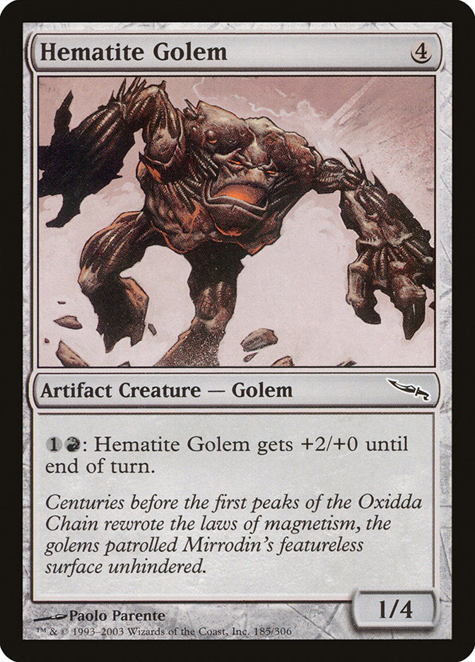 Hematite Golem [Mirrodin] | Game Grid - Logan