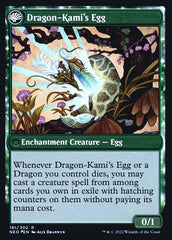 The Dragon-Kami Reborn // Dragon-Kami's Egg [Kamigawa: Neon Dynasty Prerelease Promos] | Game Grid - Logan