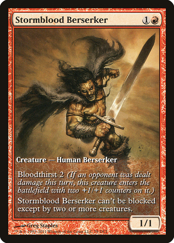 Stormblood Berserker (Extended Art) [Magic 2012 Promos] | Game Grid - Logan