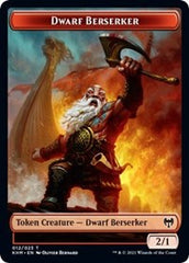 Dwarf Berserker // Tibalt, Cosmic Impostor Emblem Double-Sided Token [Kaldheim Tokens] | Game Grid - Logan