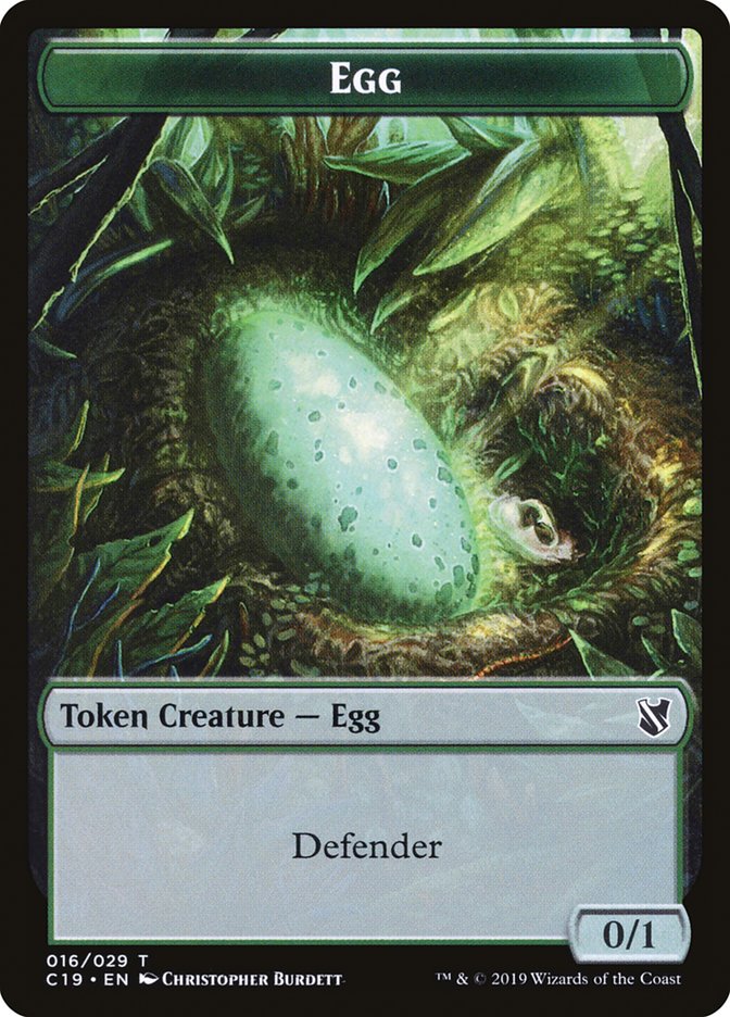 Centaur // Egg Double-Sided Token [Commander 2019 Tokens] | Game Grid - Logan