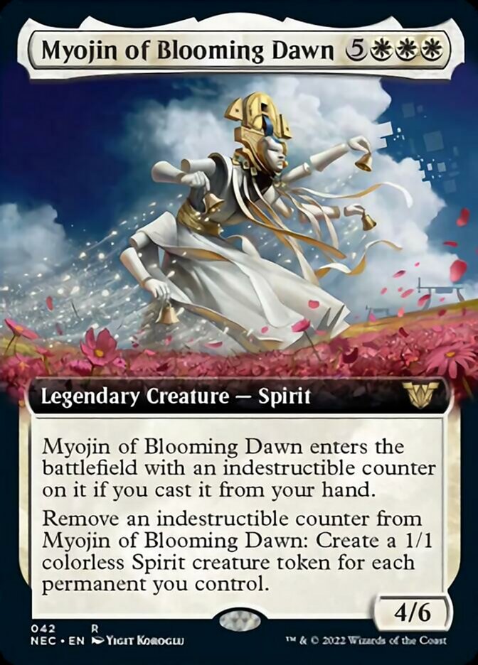 Myojin of Blooming Dawn (Extended Art) [Kamigawa: Neon Dynasty Commander] | Game Grid - Logan