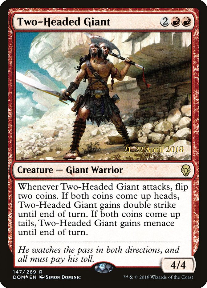 Two-Headed Giant [Dominaria Prerelease Promos] | Game Grid - Logan