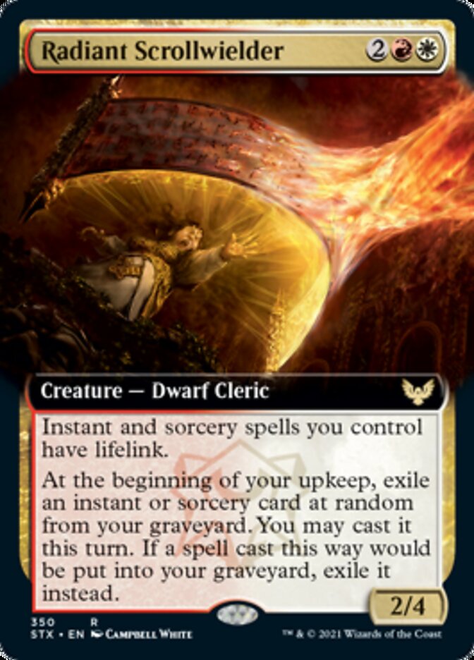 Radiant Scrollwielder (Extended Art) [Strixhaven: School of Mages] | Game Grid - Logan