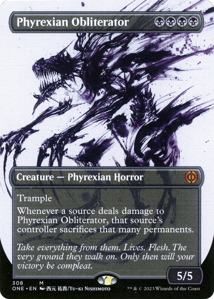 Phyrexian Obliterator (Borderless Ichor) [Phyrexia: All Will Be One] | Game Grid - Logan