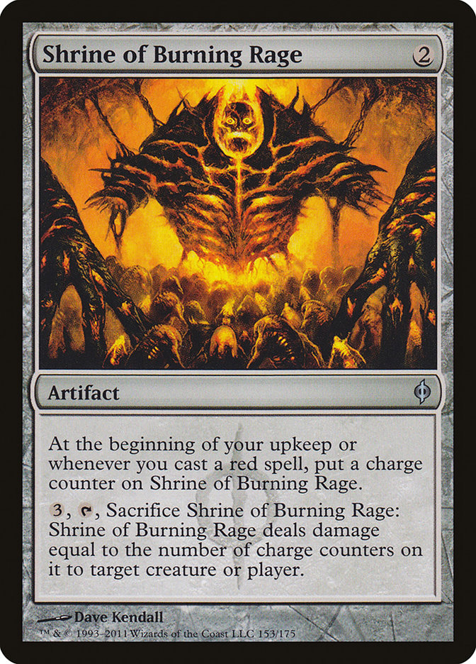 Shrine of Burning Rage [New Phyrexia] | Game Grid - Logan