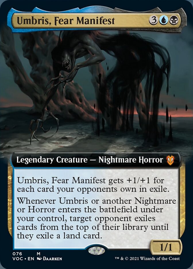 Umbris, Fear Manifest (Extended Art) [Innistrad: Crimson Vow Commander] | Game Grid - Logan