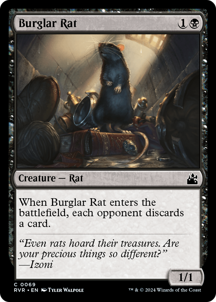 Burglar Rat [Ravnica Remastered] | Game Grid - Logan