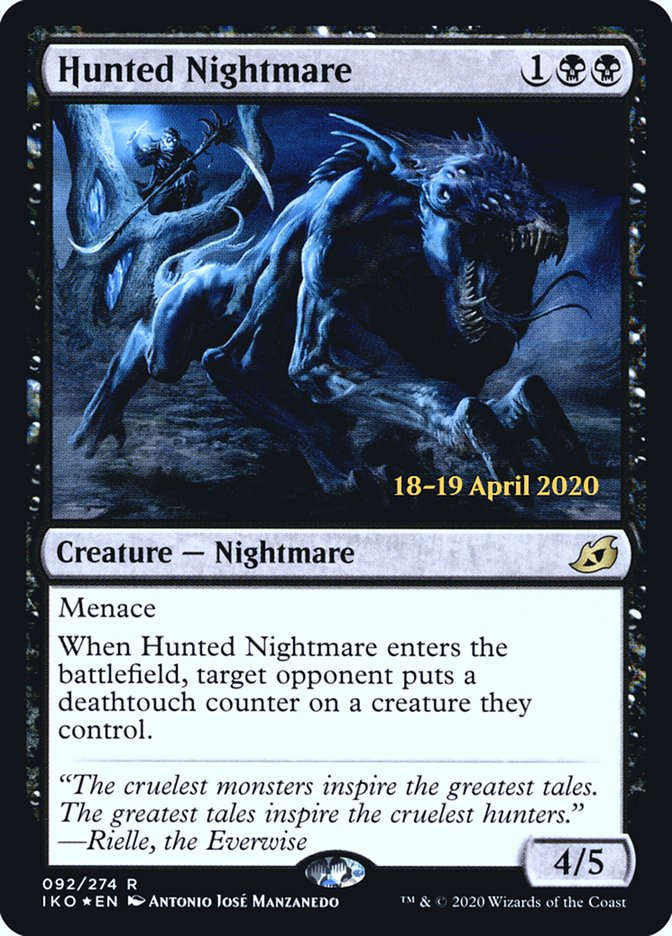 Hunted Nightmare [Ikoria: Lair of Behemoths Prerelease Promos] | Game Grid - Logan