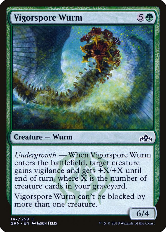 Vigorspore Wurm [Guilds of Ravnica] | Game Grid - Logan