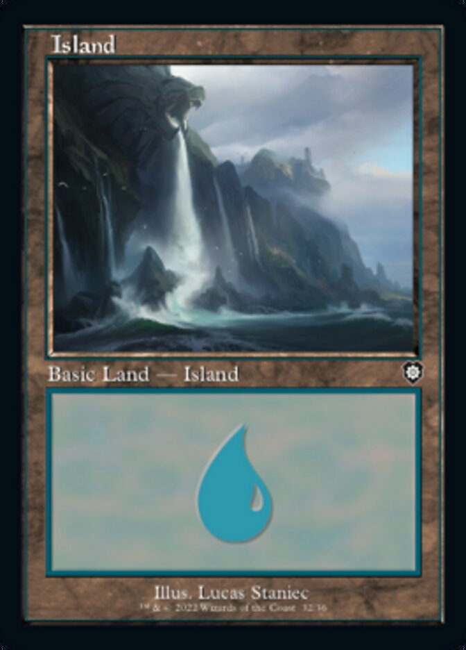 Island (032) (Retro) [The Brothers' War Commander] | Game Grid - Logan