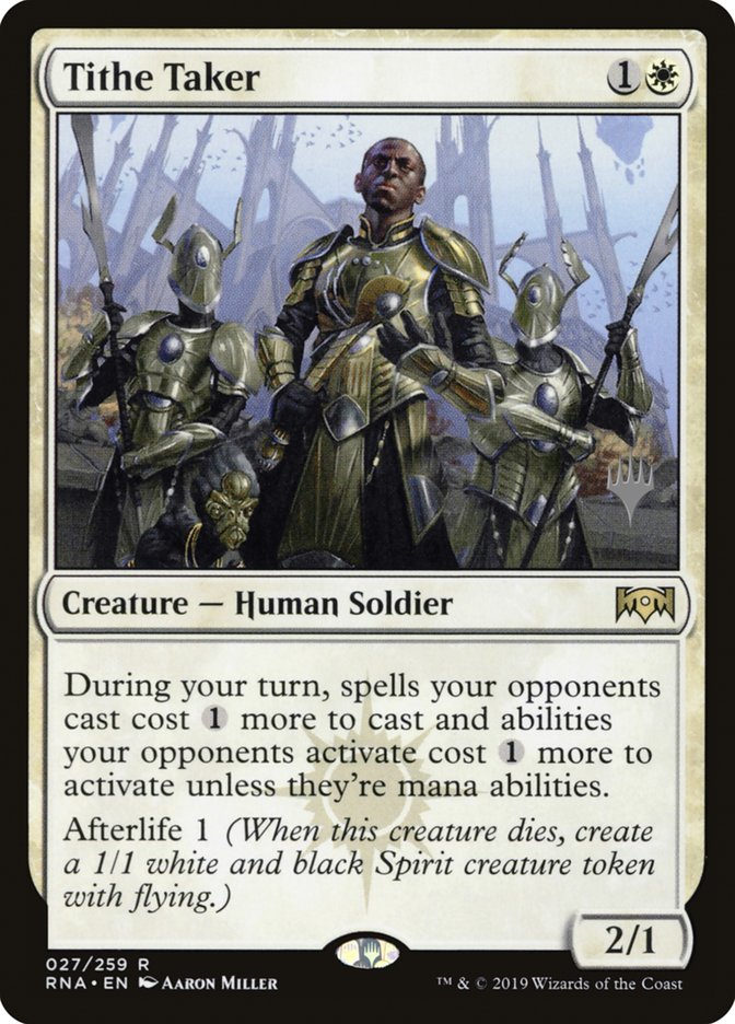 Tithe Taker (Promo Pack) [Ravnica Allegiance Promos] | Game Grid - Logan