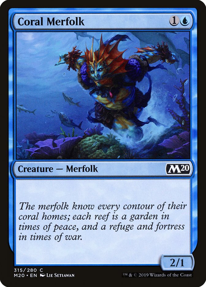 Coral Merfolk [Core Set 2020] | Game Grid - Logan