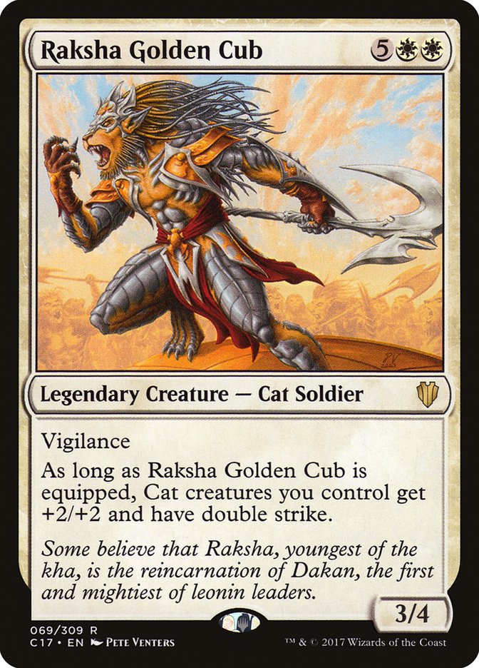 Raksha Golden Cub [Commander 2017] | Game Grid - Logan