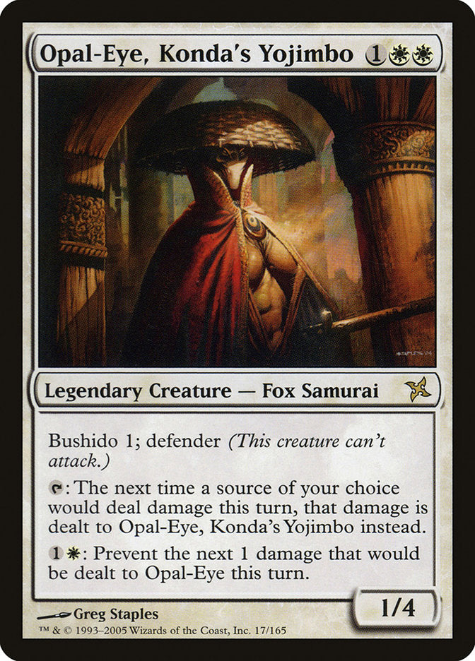 Opal-Eye, Konda's Yojimbo [Betrayers of Kamigawa] | Game Grid - Logan