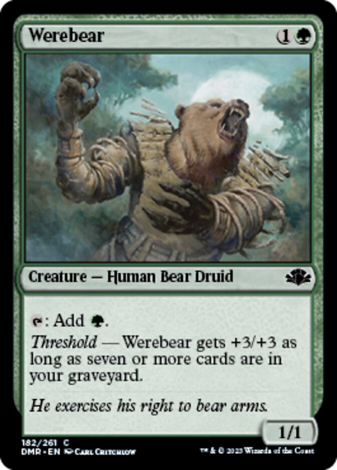 Werebear [Dominaria Remastered] | Game Grid - Logan