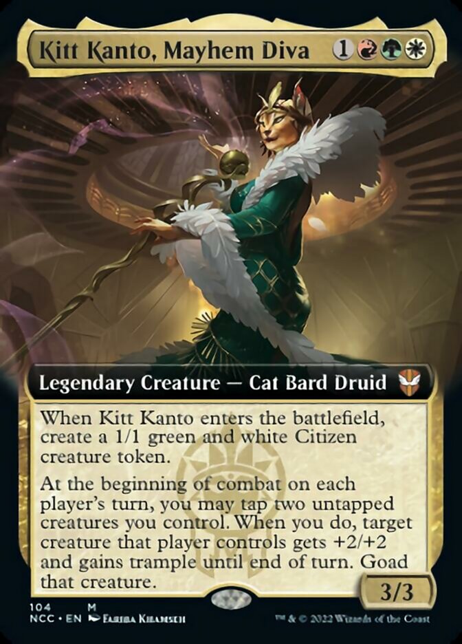 Kitt Kanto, Mayhem Diva (Extended Art) [Streets of New Capenna Commander] | Game Grid - Logan
